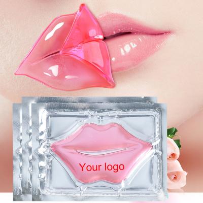 China Custom Vegan Moisturizer Private Label Natural Organic Collagen Moisturizing Pink Sheet Lip Mask for sale