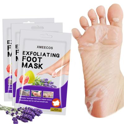 China OEM Private Label Foot Moisturizing Lavender Foot Peeling Socks Soften Footmask Patch Skin Care Exfoliating Foot Mask for sale