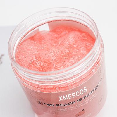 China Exfoliator Wholesale Private Label Natural Organic Whitening Exfoliating Peach Sugar Body Scrub for sale