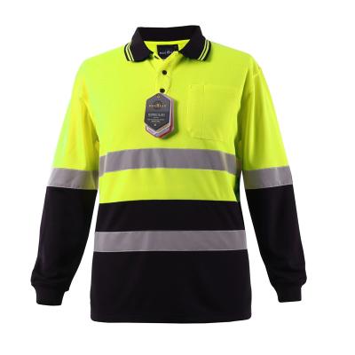 China Hi Vis Safety Force Safety Polo Shirt Cheap Hot Sale Custom Made Promotional Goods Reflective for sale