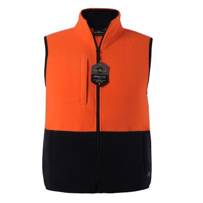 China Cheap Anti-Wrinkle Fleece Fabric Hi Vis High Visibility Vest for sale