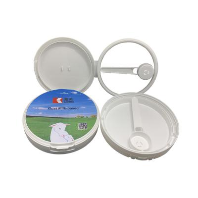 China Hot Promotional Food Grade Child Safe PP Customize Milk Powder Can Lid Flip Top Cap For Box 502 for sale