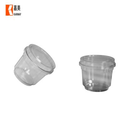 China Factory Single Wall Low MOQ Custom Printed Logo In Mold Labeling pp Plastic Ice Cream Cups 350ml for sale