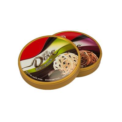 China ODM Latest Single Wall Design Custom Logo Printed Single Use Plastic Ice Cream Round Lid With Spoon for sale