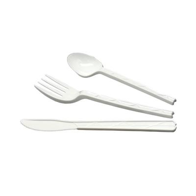 China Plastic Recycle Disposable Plastic Cutlery Disposable Knife Fork Spoon Eco - Friendly for sale