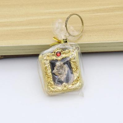 China Diamond Studded Mini Bible Keychain Portable Wholesale Catholic Religious Car Bag Keychain Jewelry Pendant Keychains for sale