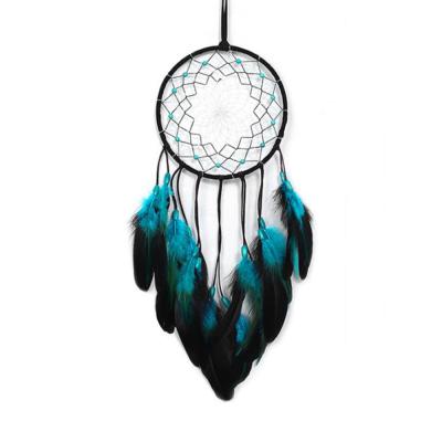 China Unique Hot-selling Dreamcatcher Blue Dreamcatcher Amazon Feather Catcher Pendant Wind Rings Pendant Dreamcatcher for sale