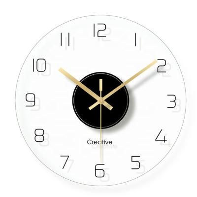 China Wholesale Antique Style Fashion Wall Clock Personality Living Room Bedroom Creative Round Wall Clock Nordic Art Clock for sale