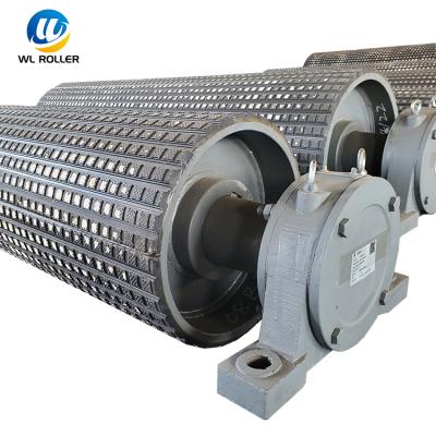 China Coal Mining Conveyor Belt Conveyor Drive Pulley Drum With Ceramic Coating for sale