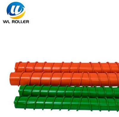 China Construction Industry Belt Conveyor Spiral Return Roller Idler Roller Self Cleaning Conveyor Roller Idler for sale