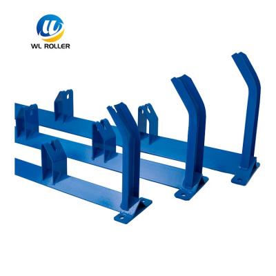 China Construction Project Conveyor Roller Bowl Idler Transport Rack Carry Bracket Standby Roller Frame for sale