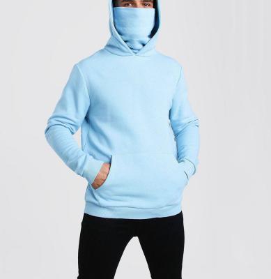 China Custom Anti-Wrinkle 330gsm White Cotton Pullover Men's Winter Hoodie Masked Hoodie for sale