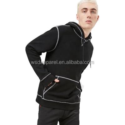 China Custom 80% Cotton 20% Polyester QUICK DRY Hoodie Men Hoodies Sweatshirts Contrast Stitch Hoodie for sale