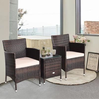 China Modern Wholesale Patio Garden Table Set Garden Sets Outdoor Rattan Furniture for sale