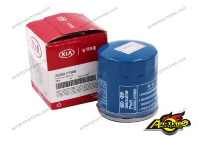 China Blue Color Metal Car Oil Filters 26300-2Y500 For Korean Cars Hyundai for sale