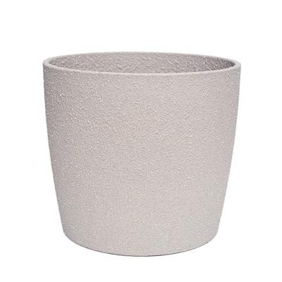 China Lightweight pp plastic material factory direct sales cement flower pots planters for outdoor garden decor for sale