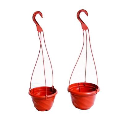 China Wholesale Home Decorative Plastic Potted Plants Wall Planter Flower Hanging Baskets Popular European Running for sale