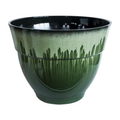 China 1 Gallon Flower Pot Light Wholesale Plastic Glazed Effect Bowl Ceramic Planter for sale