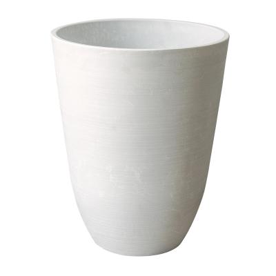 China Recycled Plastic Compression Molding Large Garden Plant Flower Pot Outdoor Large Planter for sale