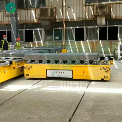 China Building Material Stores Hot-selling Galvanizing Plant Equipment Transport Battery Tracked Robotic Transfer Cart for sale