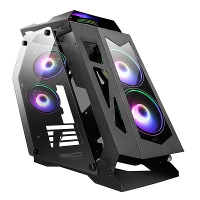 China With Super Fan Watercooler Gaming Case Black Color Case - LK03 for sale