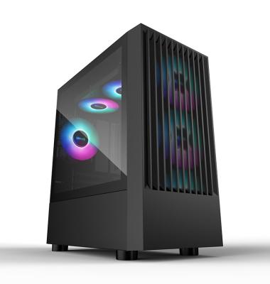 China With new coming micro fan mesh wrap gaming gabinete pc cabinet for gamer for sale