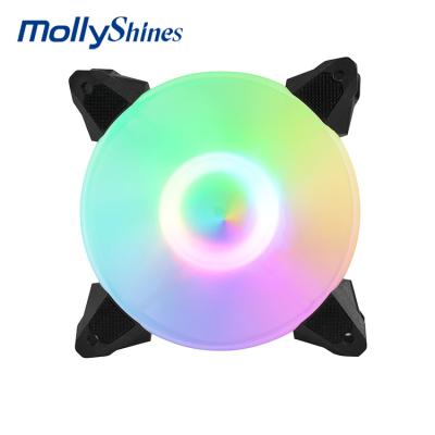 China Computer Case 120mm Lights Multi-colors ARGB Fan PC Air Radiator Desktop Computer Case Fans Water CPU Cooler for sale