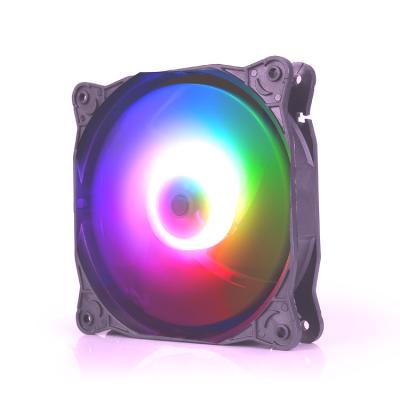 China Colorful Exquisite Case Fan PC Case Fan ARGB 12cm Minion Computer Case Air Fans Temperature Control SNY Speed ​​Control Computer CPU Cooler for sale