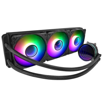 China Infinite Mirror Head 360mm CPU Water Cooling With New Next ARGB Fans for sale