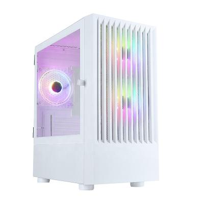 China With Micro Power Supply Mid Tower ATX Cabinet For PC Gaming Case PC Computer With ROG Cooling Fan for sale