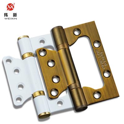 China 4 Inch 201 Stainless Steel Soft Narrow Flush Door Hinges For Wood Doors for sale