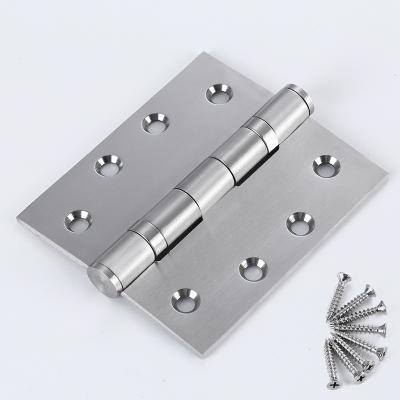 China Modern Hardwar Door Window Hinges 4 Inch Flush Stainless Steel Ball Bearing Silent Wood Interior Door Hinges for sale