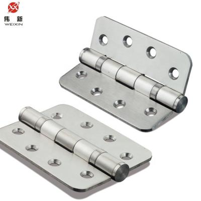 China 4 Inch Round Corner 2 Ball Bearings Modern Stainless Steel Door Hinges for sale