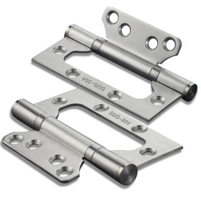 China Jieyang Soft Close Factory 4 Inch Stainless Steel Flush Hinges for sale