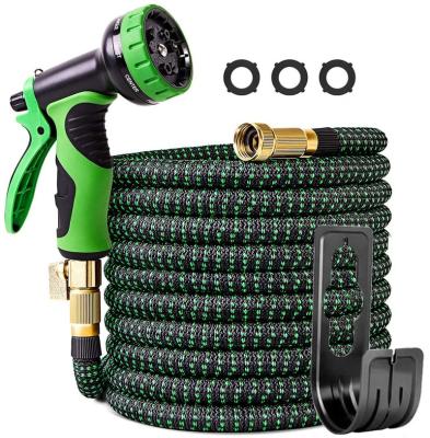 China Best Selling Amazon Green Color Adjustable 50ft Black Car Washing Expandable Magic Garden Hose for sale