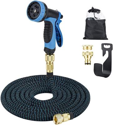 China 2021 Adjustable Top Selling Portable Expandable Short Garden Hose With Spray Nozzle for sale