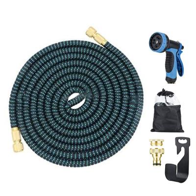 China Low Price Light Weight 50ft Water Short Adjustable Expandable Garden Hose With Connector And Nozzle for sale