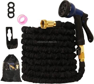 China Adjustable Black Gardening Hose Joint Set Promotional Watering Hose Set for sale