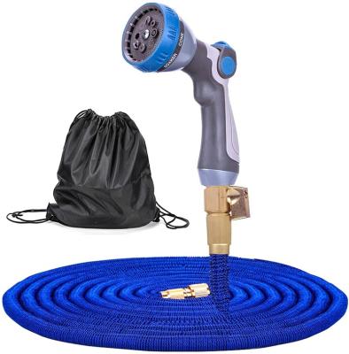 China New Design 50ft/75ft Adjustable Durable Water Rubber Expandable Garden Hose For Watering for sale