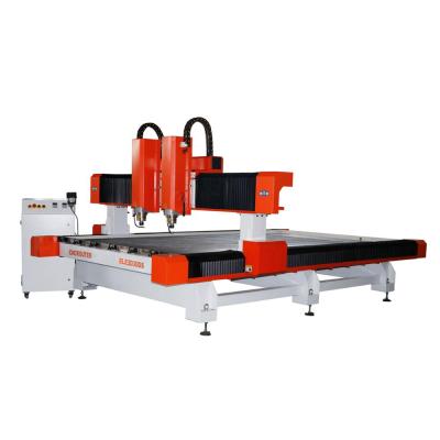 China Stone Engraving Machine Double Head Desktop Double Head Cutting Lapidary Stones Machinery Laturite Ground Four Column for sale