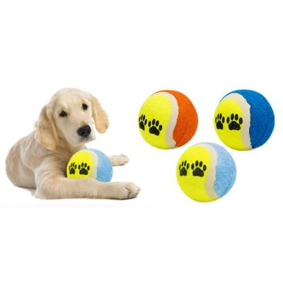 China Outdoor Activities Factory Price Customized Color Tennis Ball Professional Training Doy Toy Tennis Cricket Ball for sale