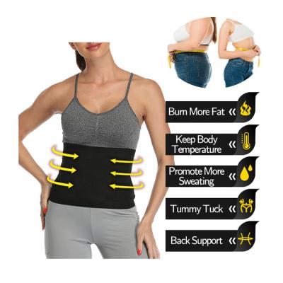 China New Design Sustainable Sport Slimming Waist Trimmer Belt Women Sauna Sweat Belt Waist Training for sale