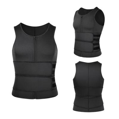 China New Style Men Breathable Neoprene Sauna Double Belt Waist Trainer Vest Wholesale Custom Private Label Waist Trainer for sale