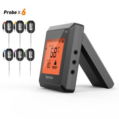 China Up to 6 Foods Temperature Probes Multi Function Radio Digital BBQ Meat Thermometer Temperature Measurement Pro-03 for sale