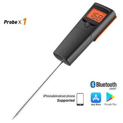 China Wholesale Culinary Thermometer LCD Display Wireless Digital BBQ Food Meat Fork Thermometer with Long Probe MiniX1 for sale