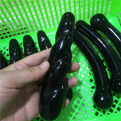 China China Wholesale Black Obsidian Massage Wand Women Vagina Masturbation Dildos For Sex Toys for sale