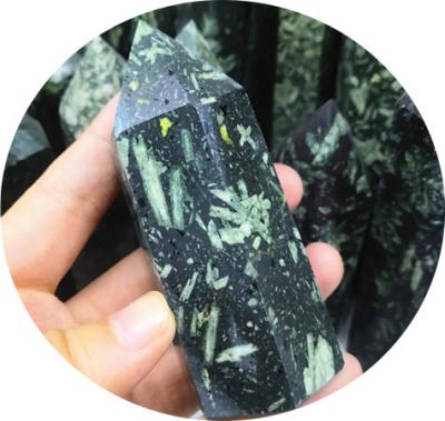 China China Wholesale Polished Large Chrysanthemum Stone Natural Crystal Point Wands For Crystals Healing Tower for sale