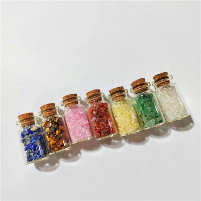 China China Natural Healing Crystal Various Mini Chip Tumbled Gemstone Wishing Bottle for sale