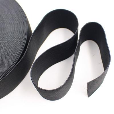 China Elastic 10meter Flat Elastic Rubber Band Clothing Accessories Nylon Webbing Garment Sewing Accessories Black White Width 2.5cm 3.5cm 5cm for sale