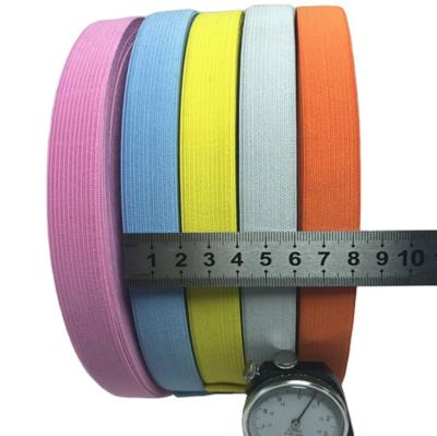 China Elastic Wholesales  Color Polyester Knitted Elastic Tape band for garment for sale